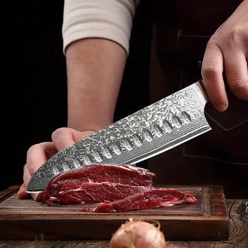 2-Piece Damascus Chef & Santoku Knife Set – VG-10 High Carbon Stainless Steel