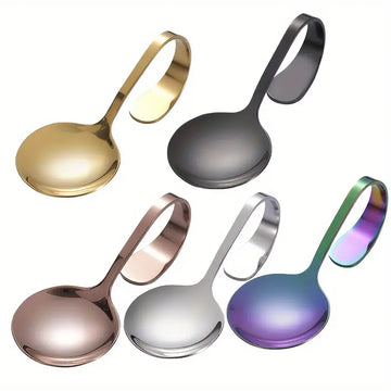 Creative Stainless Steel Twisted Handle Spoons Set (5/10/20pcs) – Elegant Kitchen Utensils for Self-Service, Soup, Sushi, & More – Perfect for Housewarming & Thanksgiving Gifts