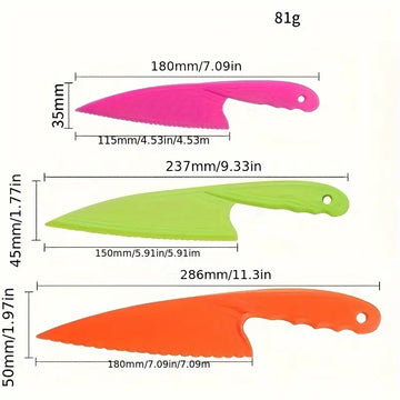 3pcs Kitchen Knife Set – Serrated Knives & Potato Slicer for Cutting Cakes, Fruits & Vegetables | Household Kitchen Knife Set for Real Cooking