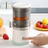Automatic Electric Citrus Juicer, Portable Rechargeable Lemon Juicer with USB Cable, Mini Multifunctional Fruit Squeezer, Fully Automatic Operation – Red