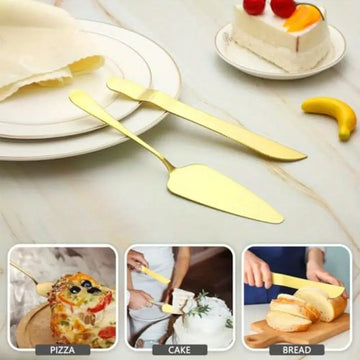 20-Piece Wedding Cake Cutting Set – Knife, Server & Pie Spatula for Cakes, Cheesecakes, and Pies