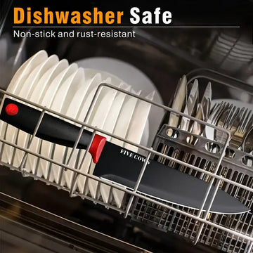 15-Piece Asety Kitchen Cutter Set with Built-in Sharpener, High Carbon Stainless Steel, NSF Food Safe, Dishwasher Safe, Black, Gift Box