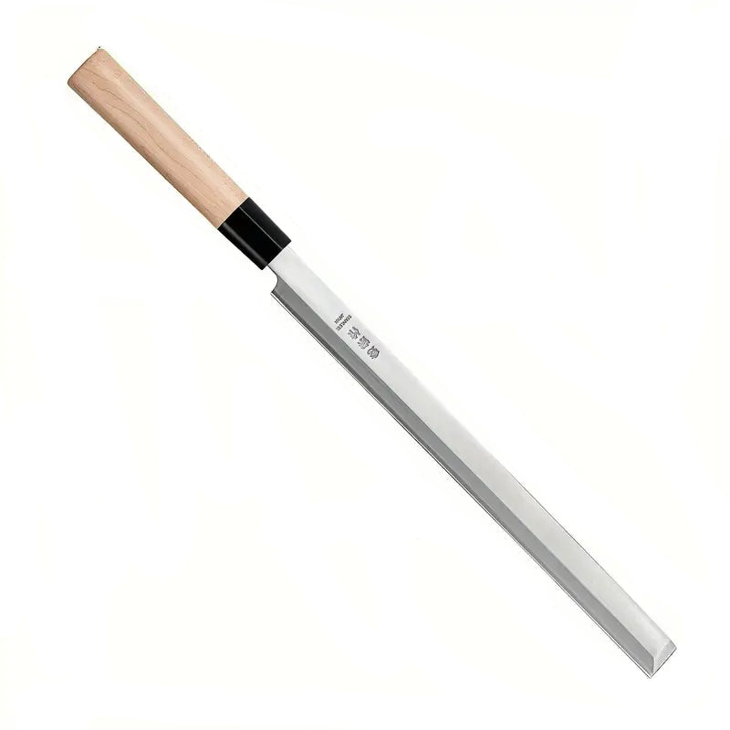 Japanese Steel Sashimi & Sushi Knife with Traditional Wooden Handle – Professional Chef’s Fish & Meat Knife