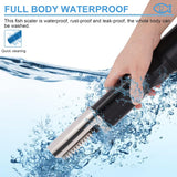 Cordless Electric Fish Scaler – Rechargeable Fish Scale Remover with Handheld Scraper for Home & Commercial Kitchen Use