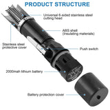 Cordless Electric Fish Scaler – Rechargeable Fish Scale Remover with Handheld Scraper for Home & Commercial Kitchen Use