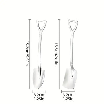 12pcs Creative Stainless Steel Watermelon Scoops - Dessert & Ice Cream Spoons - Food-Grade Durable Spoons for Home, Restaurant, Outdoor, and Special Occasions