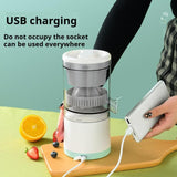 Automatic Electric Citrus Juicer, Portable Rechargeable Lemon Juicer with USB Cable, Mini Multifunctional Fruit Squeezer, Fully Automatic Operation – Red