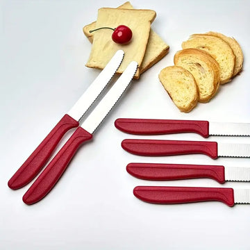 12pcs Tomato & Snack Knife Set – Premium Stainless Steel Wavy Edge, Multi-Purpose Table Knives