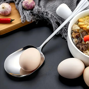 Durable Stainless Steel Serving Spoons – 4pcs Extra Large Set for Home & Restaurant