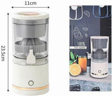 Automatic Electric Citrus Juicer, Portable Rechargeable Lemon Juicer with USB Cable, Mini Multifunctional Fruit Squeezer, Fully Automatic Operation – Red
