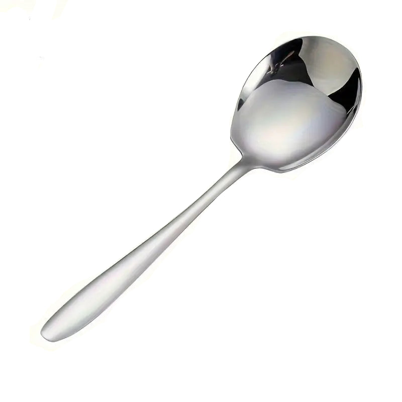 Durable Stainless Steel Serving Spoons – 4pcs Extra Large Set for Home & Restaurant