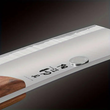 Heavy-Duty 1pc Stainless Steel Meat Cleaver – Super Sharp Multi-Purpose Knife with Wooden Handle