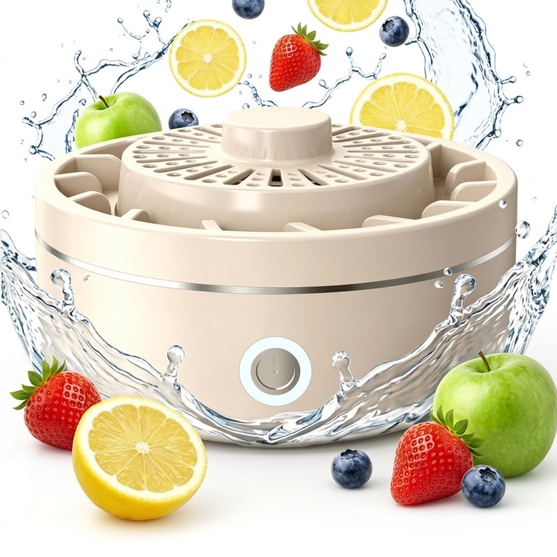 Portable fruit and vegetable washer machine for convenient everyday produce cleaning