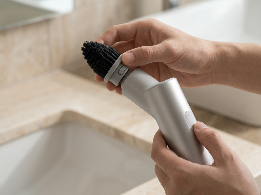 Cordless Electric Spin Scrubber with 9 Brush Heads – Handheld Cleaning Brush for Bathroom, Kitchen & Household Surfaces
