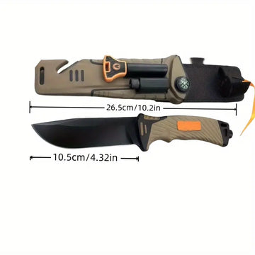Portable Outdoor Knife – Sturdy Stainless Steel Knife for Picnic Cooking, Mountain Hiking, Camping, and Outdoor Adventures