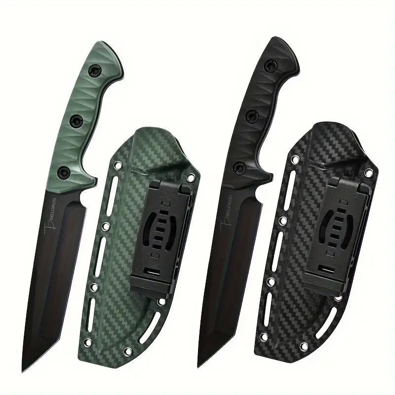 High-Quality One-Piece Outdoor Knife – Stable Blade with Anti-Slip Handle for Hunting, Hiking, and Camping – Perfect Gift for Men