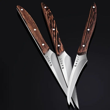3-Piece Carving Knife Set – Multi-Functional Kitchen Knives with Anti-Slip Outdoor Handles