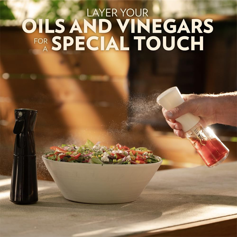 Oil sprayer for air fryer cooking