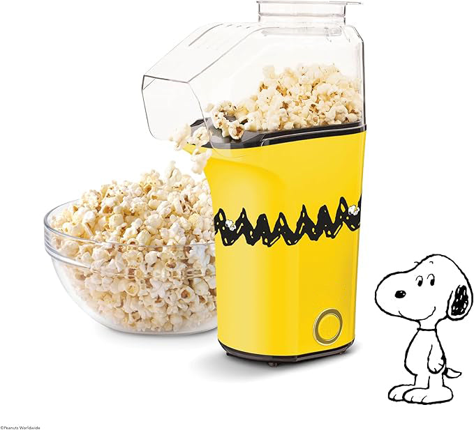 Air popper popcorn maker top view
