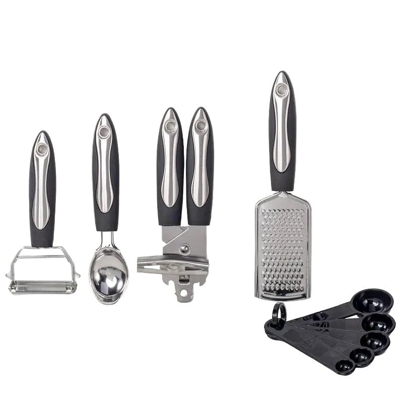 25-Piece Stainless Steel Kitchen Utensils Set - Perfect for Thanksgiving, Christmas & Mother’s Day - Includes Spoons, Knives, and More - Durable Kitchenware for Holiday Meals