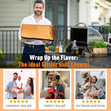 BBQ blanket with wide mouth opening
