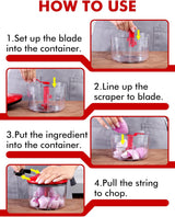 BPA free manual food chopper
