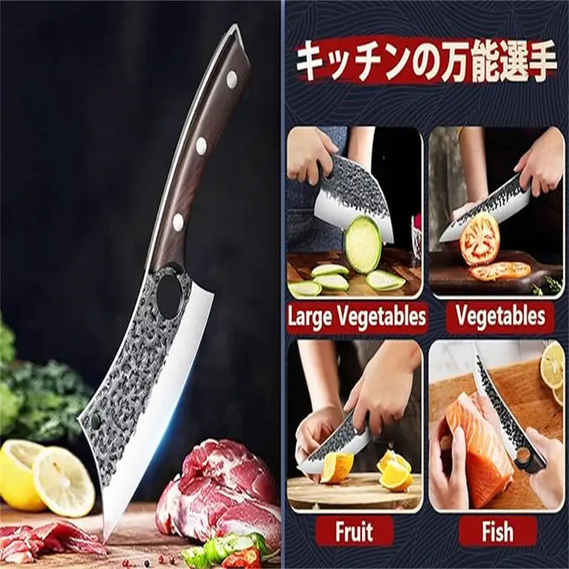 Butcher Knife Set with Carry Bag
