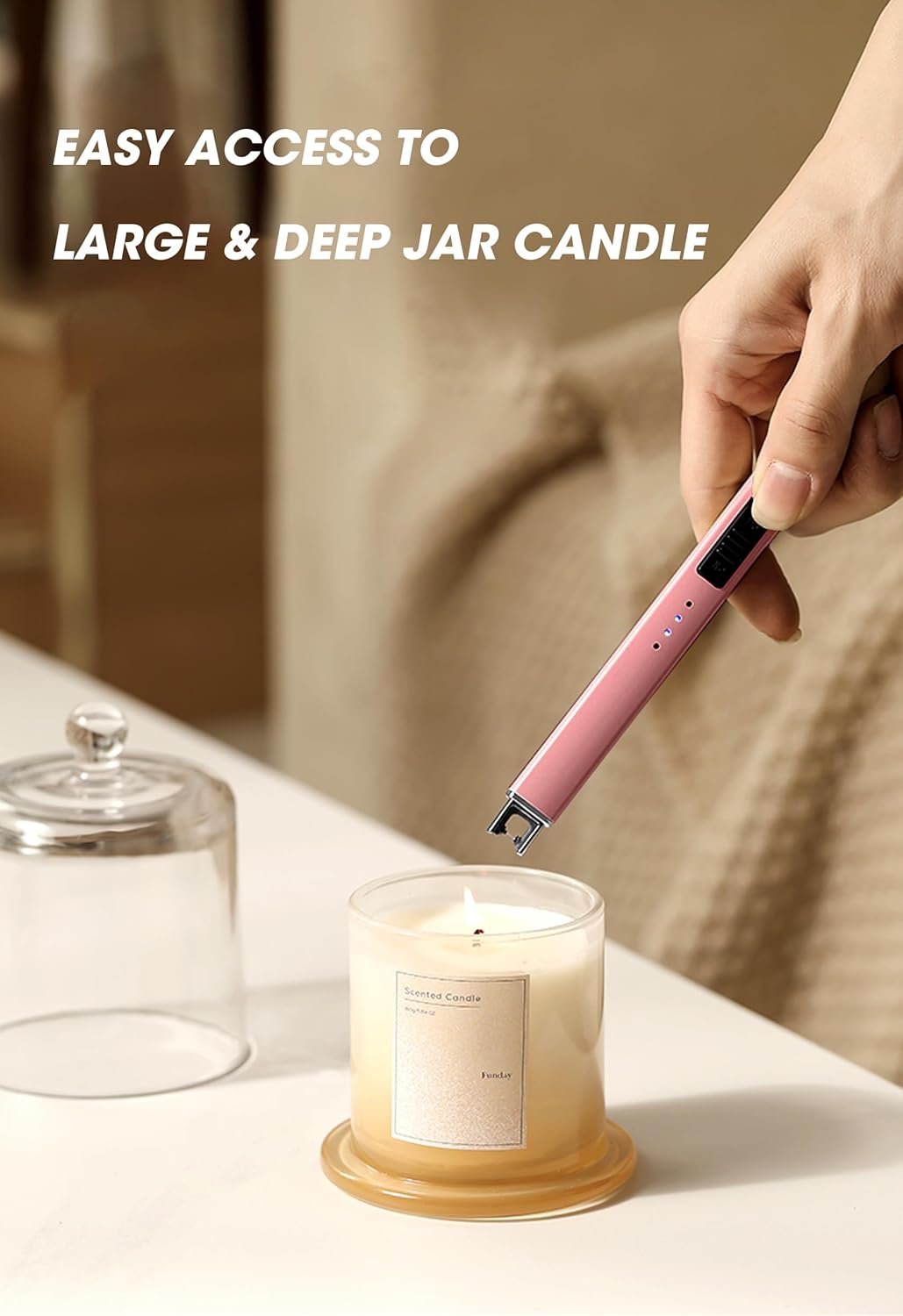 Electric device for lighting candles