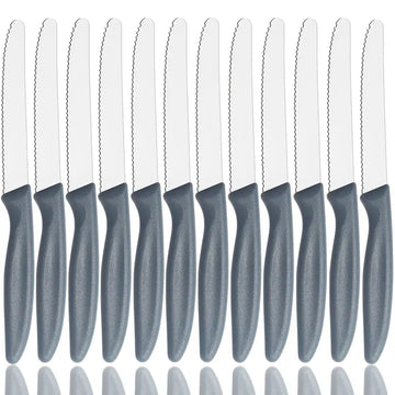 Kitchen Knife Set – Steak, Tomato, Dessert, Snack & Bread Knives with Sharp Serrated Edge, Dishwasher Safe