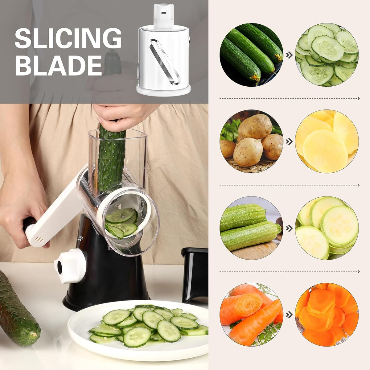 Cheese grater with non-slip suction base