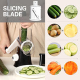 Cheese grater with non-slip suction base