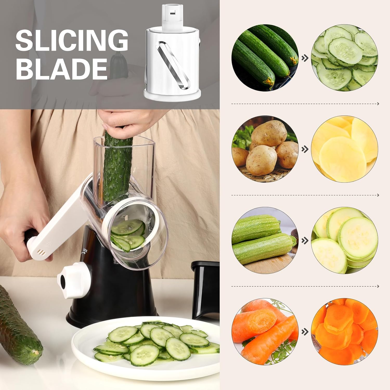 Cheese grater with non-slip suction base