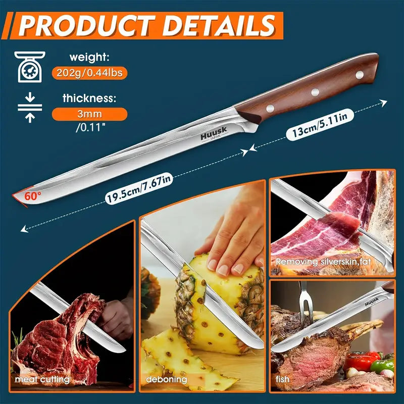 Chef Brisket and Butchering Knife for Meat Preparation
