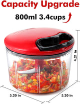 Compact food chopper for kitchen
