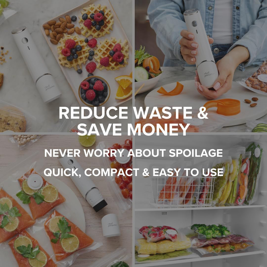 Compact design handheld vacuum sealer for easy storage
