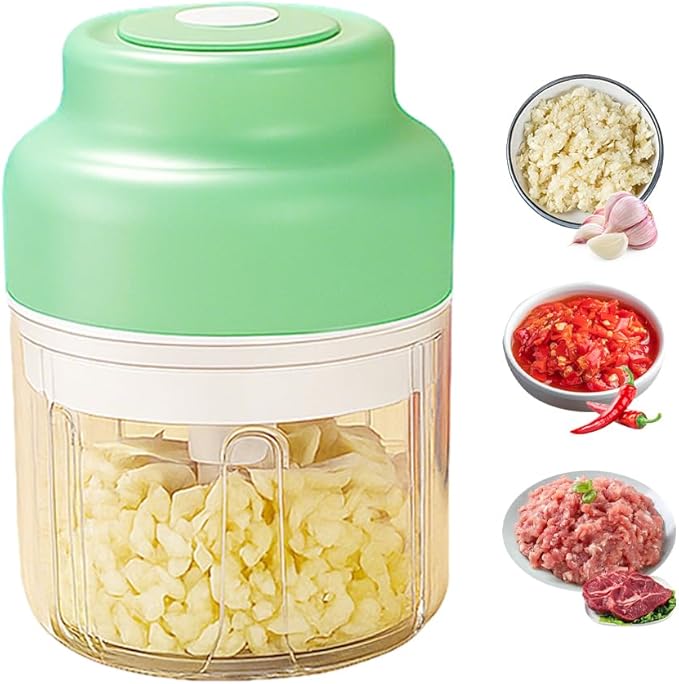 Compact electric chopper for kitchen