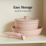Easy to attach detachable cookware handle design