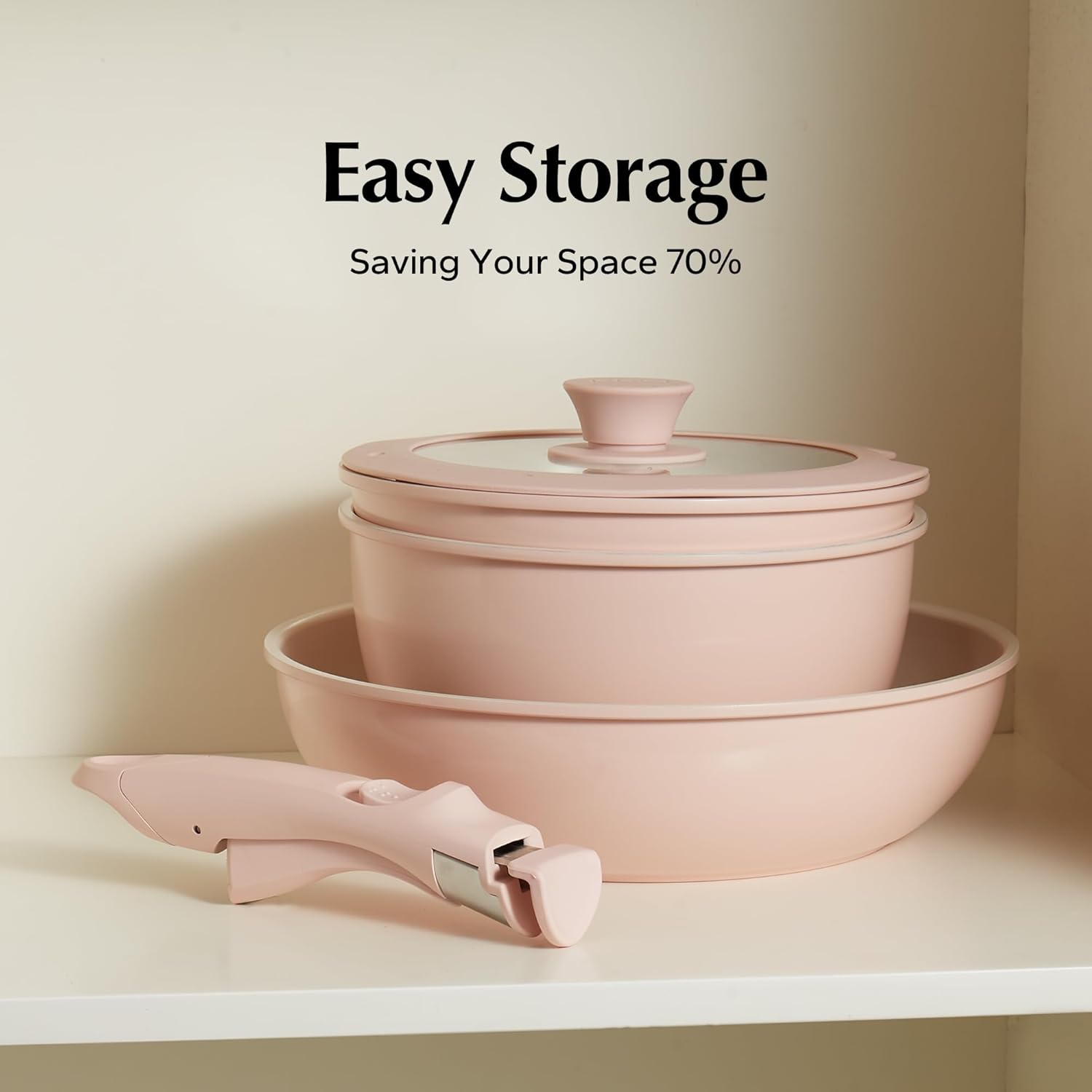 Easy to attach detachable cookware handle design