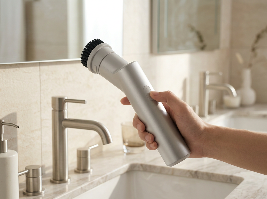 Cordless Electric Spin Scrubber with 9 Brush Heads – Handheld Cleaning Brush for Bathroom, Kitchen & Household Surfaces