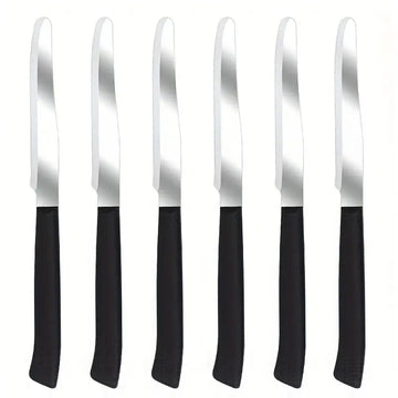 6pcs Breakfast & Snack Knife Set – Stainless Steel Tomato & Bread Knives, Sharp Blades, Comfortable Handle