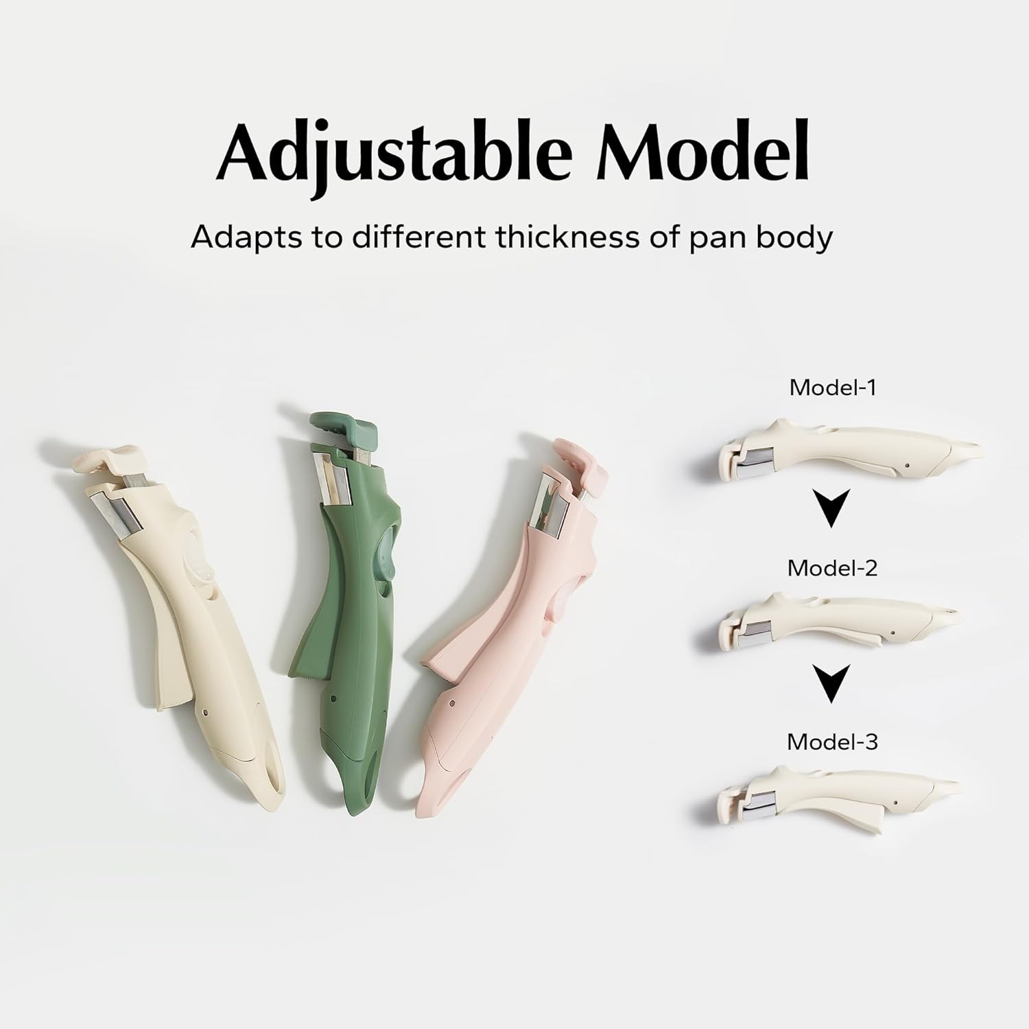 Detachable handle compatible with pots and saucepans