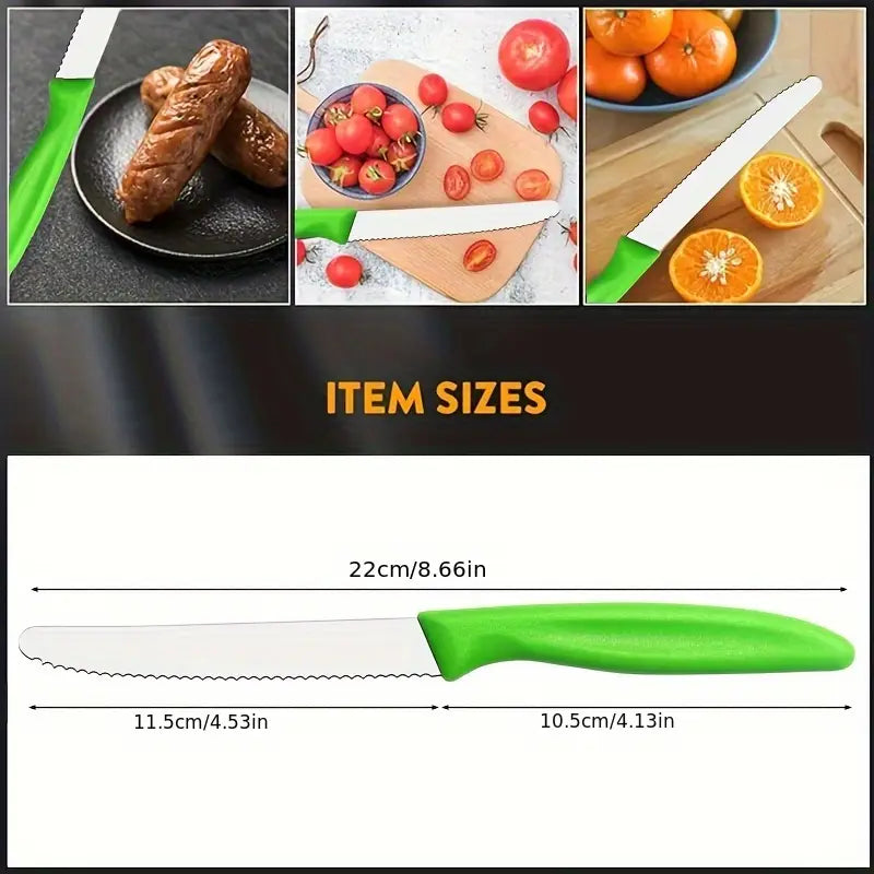 Dishwasher safe serrated kitchen knife