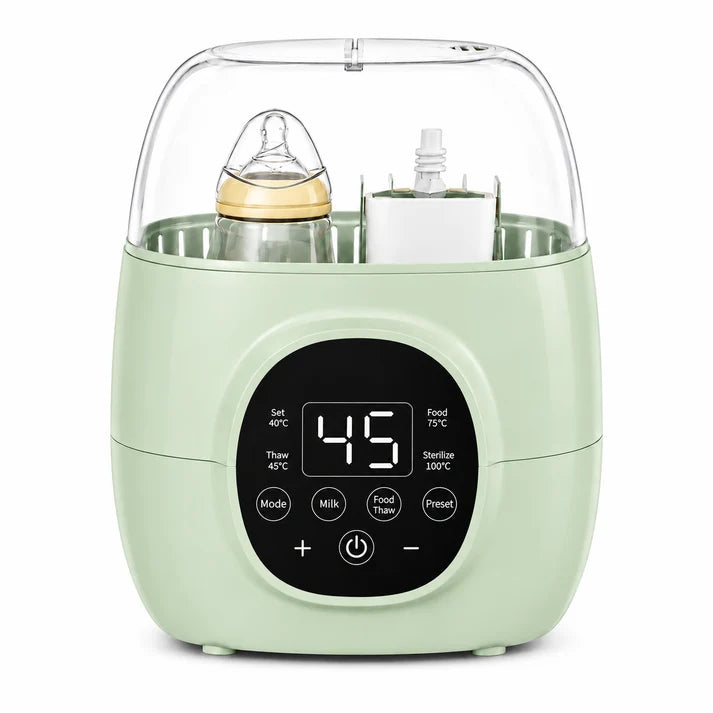 Dual baby bottle warmer and sterilizer with digital temperature control