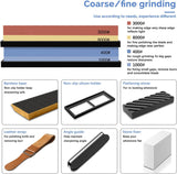 Dual grit whetstone 400 and 1000 for knife sharpening