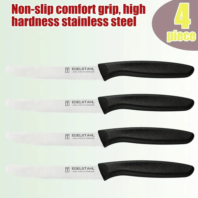 Sharp serrated knife blade durability view