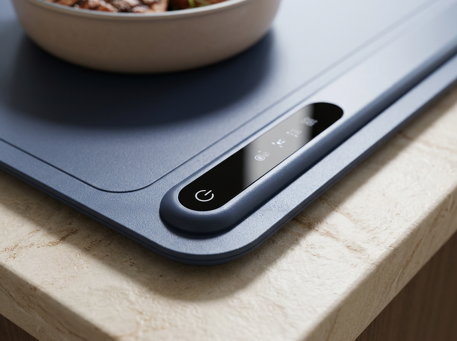 24 x 16 Inch Electric Food Warming Mat – 3-Level Temperature Control, Rollable Food Warmer for Kitchen & Dining