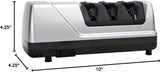 Electric knife sharpener used in home kitchen