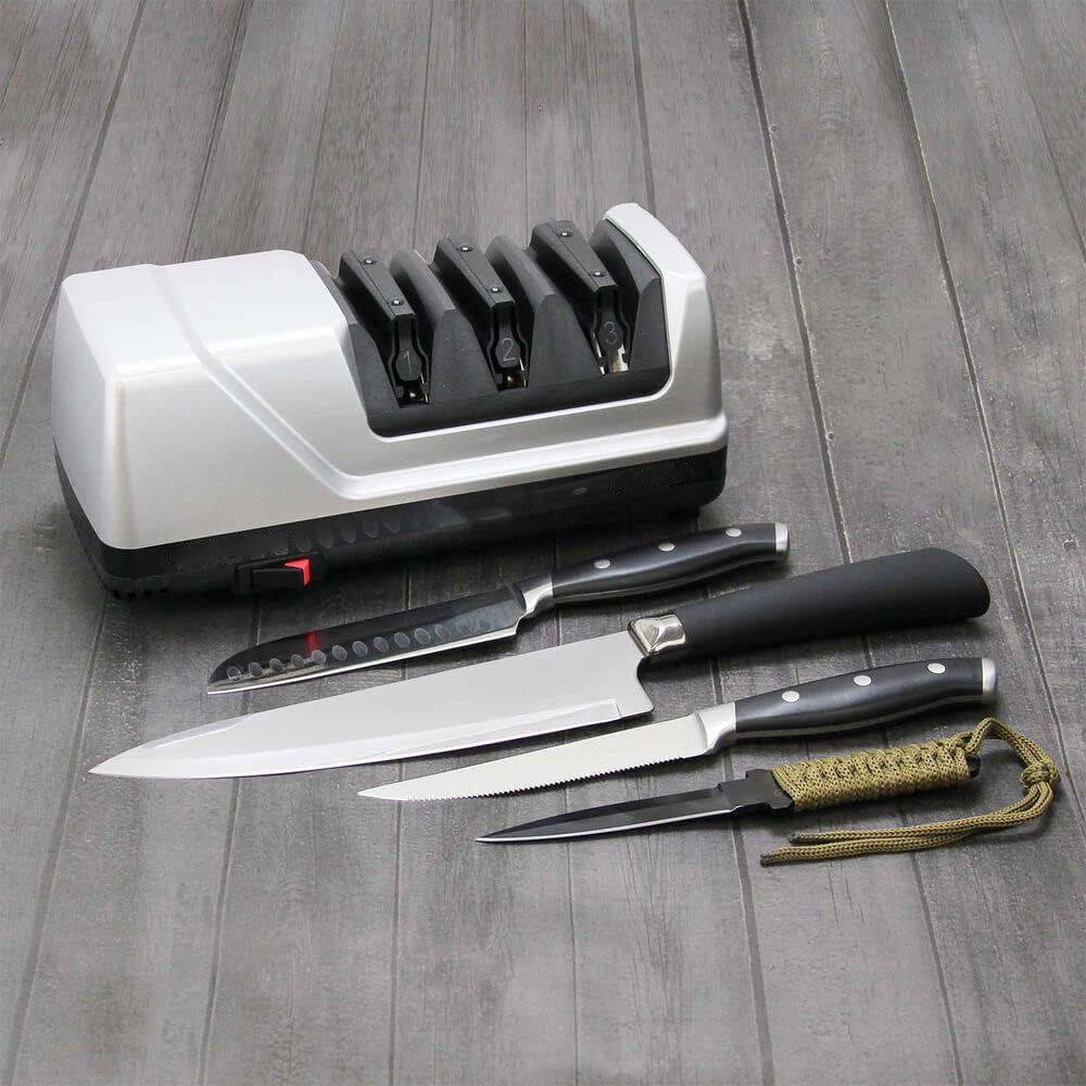 Side profile of electric knife sharpener unit