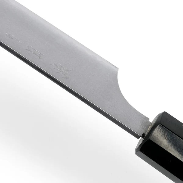 Ergonomic handle on Sakura chef’s knife