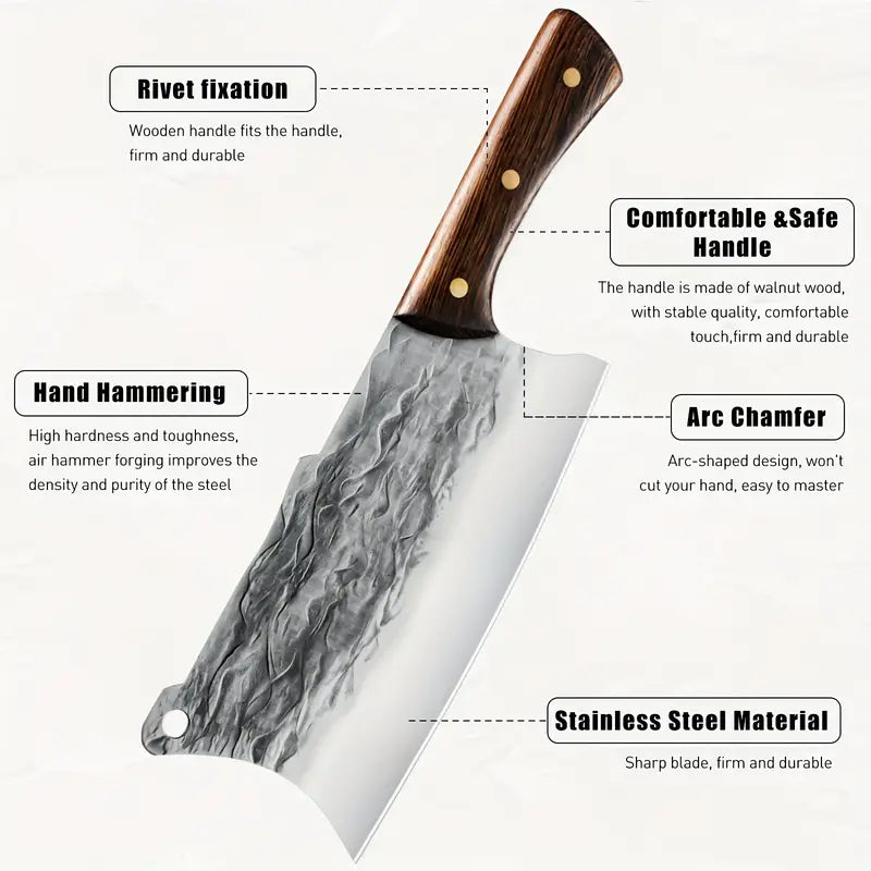 Ergonomic Handle Serbian Chef Knives